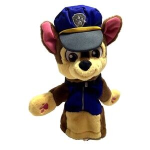 Gund Paw Patrol CHASE -Hand Puppet -German Shepard Pup -Blue Uniform Plush